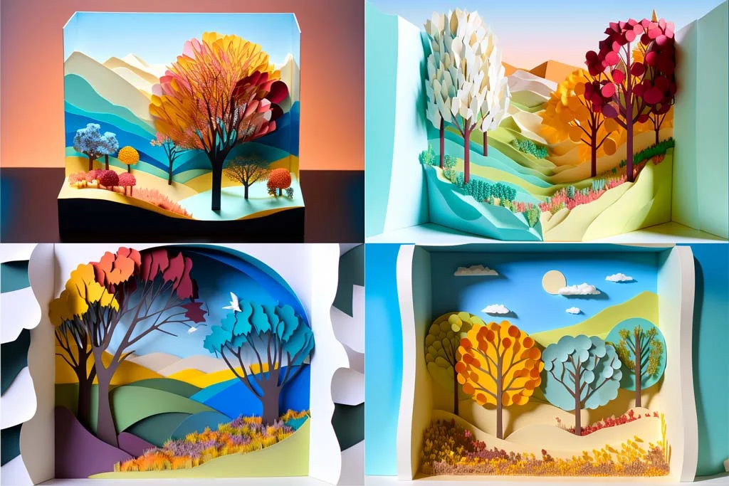 Creating a Layered Paper Art Masterpiece with AI - ChatX