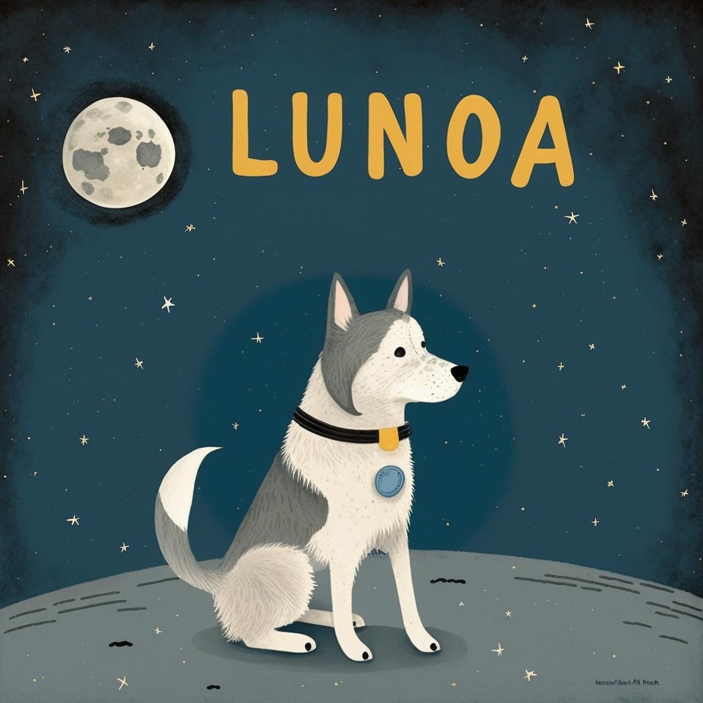 a dog who lives on the moon