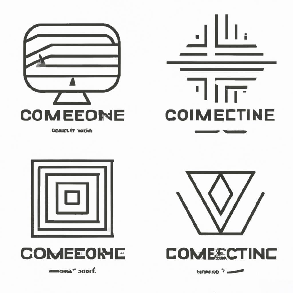geometric shapes logo design