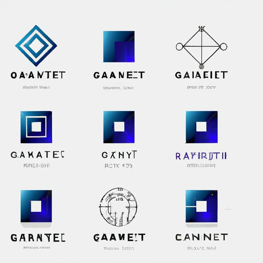 geometric shapes logo design