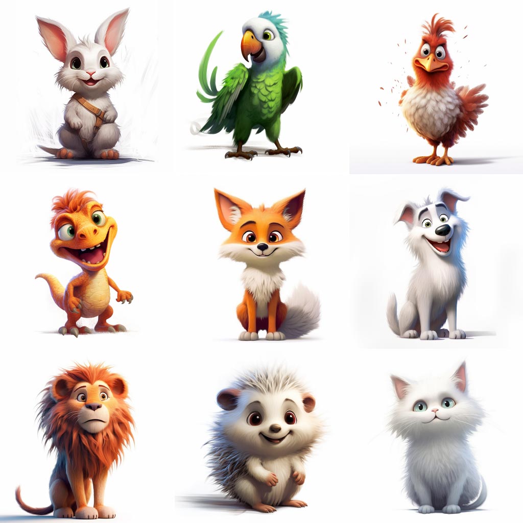 pixar animation characters