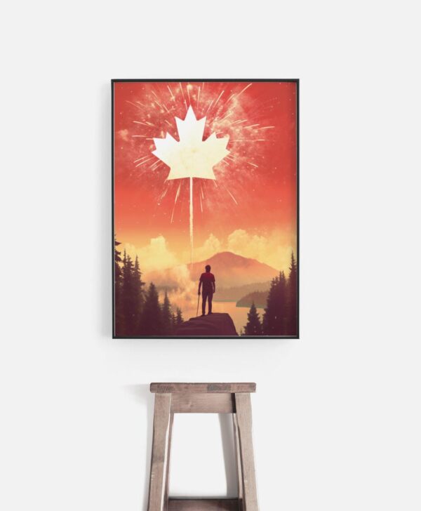 Patriotic Canadian Celebration Poster